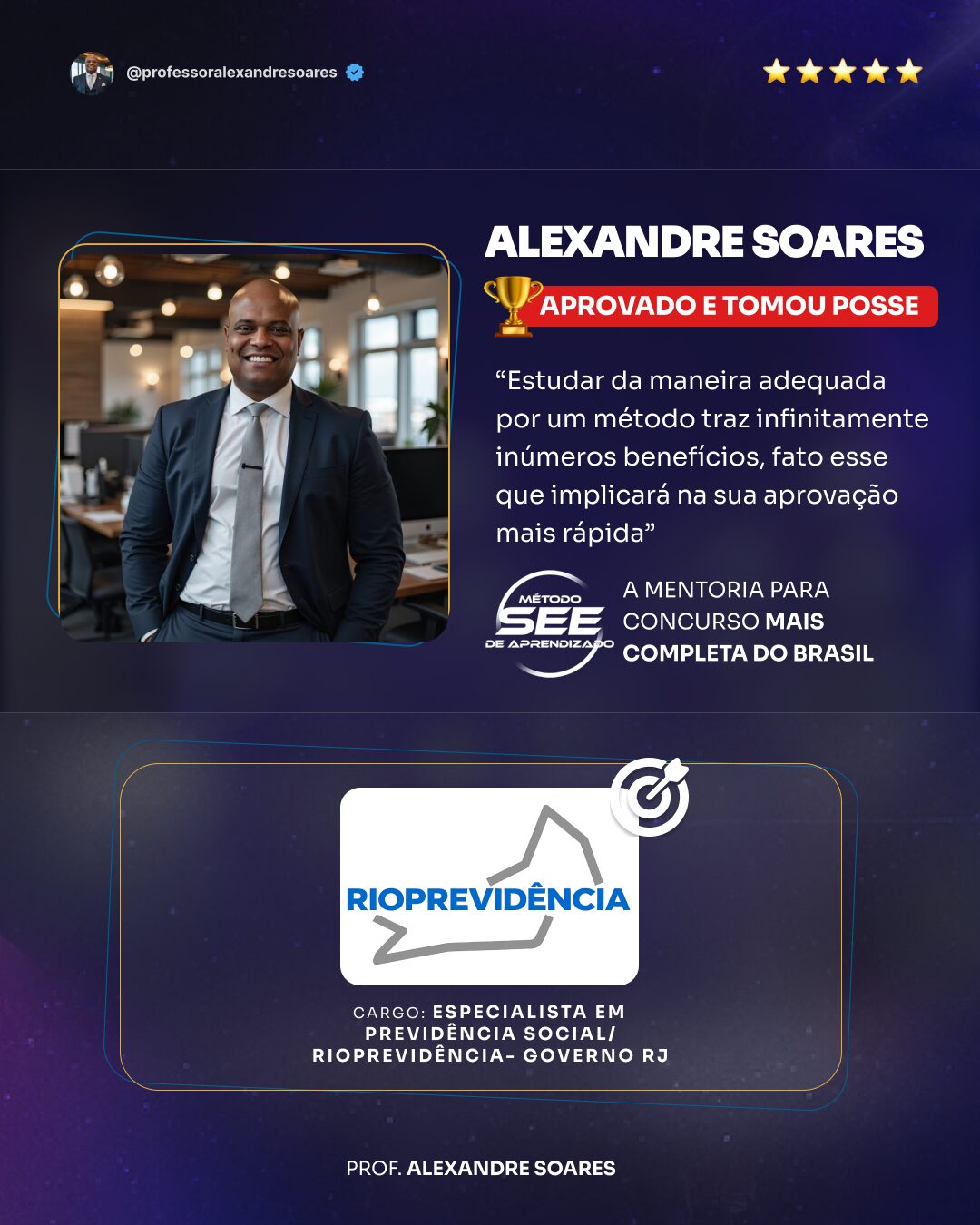 ALEXANDRE RIOPREV FOTO